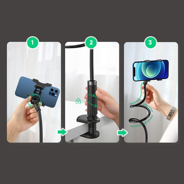 Actual product image Ugreen Gooseneck Desktop Phone Holder