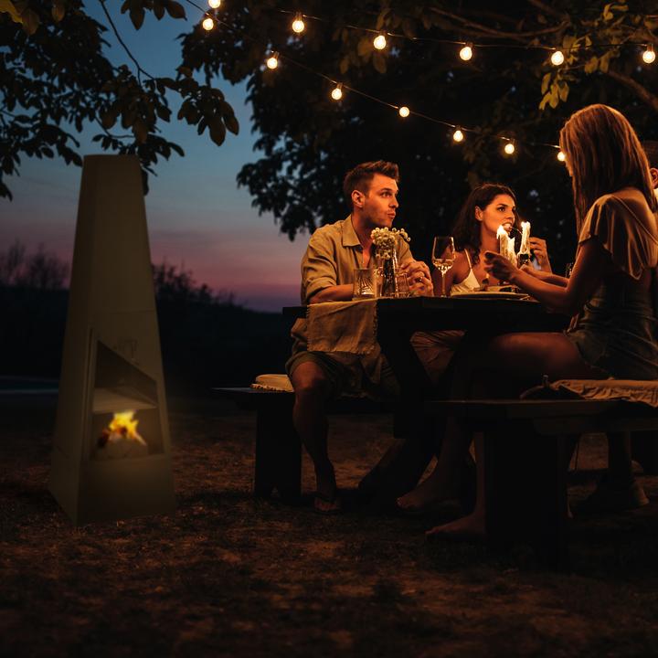 Actual product image Relaxdays Garden fireplace