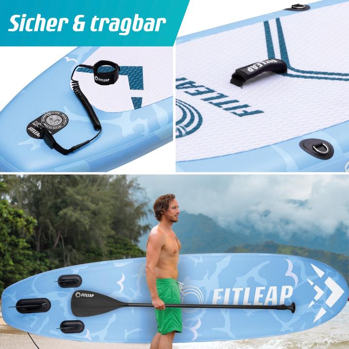Produktbild Fitleap Premium Stand Up Paddle Board aufblasbar - SUP Board Set (10'5")