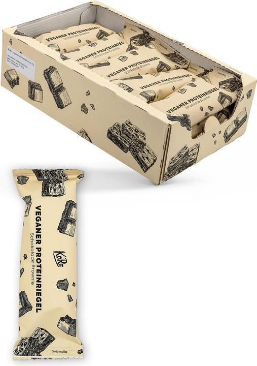 Actual product image KoRo Vegan protein bar with brownie flavour and chocolate coating. With sweeteners. (1 pcs., 825 g)