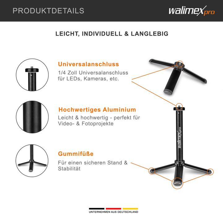 Produktbild Walimex pro Ministativ XL 2in1 (Metall)