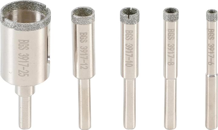 BGS Diamant-Bohrkronen (6, 8, 10, 12, 25 mm)