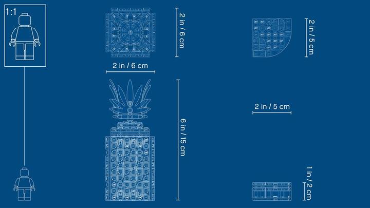 Produktbild LEGO Ananas Stiftehalter (41906, LEGO Dots)
