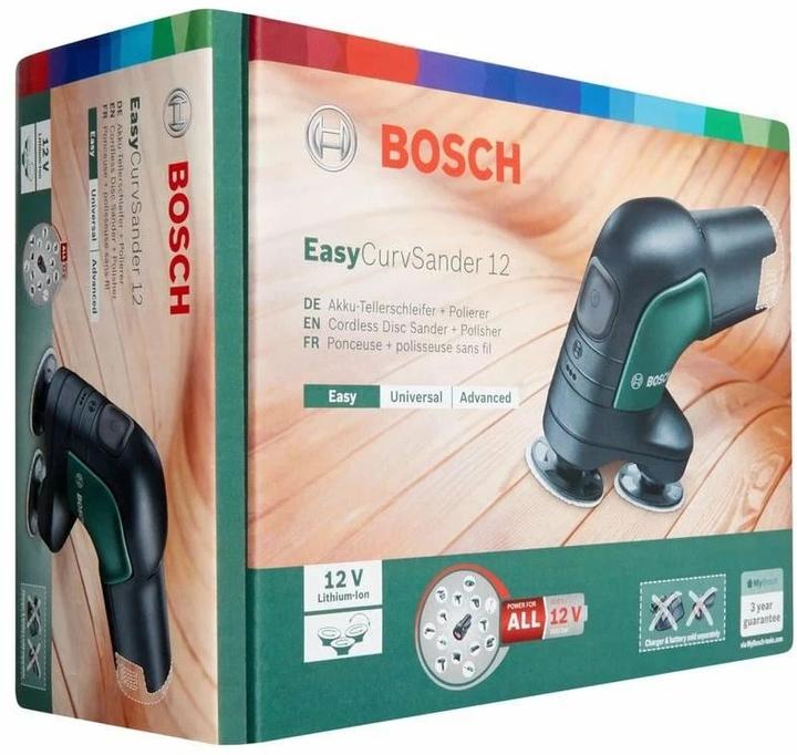 Image du produit Bosch Home & Garden EasyCurvSander 12 (Ponceuse excentrique, 12 W)