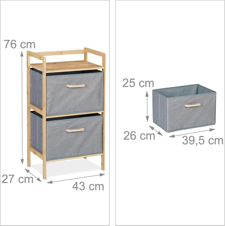 Productafbeelding Relaxdays Badkamer plank (43 x 27 x 76 cm)