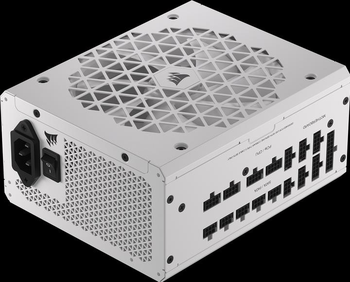 Actual product image Corsair RMx Shift White Series, RM1200x Shift White, 1200 Watt, 80 PLUS GOLD Certified, Fully Modular Power (1200 W)