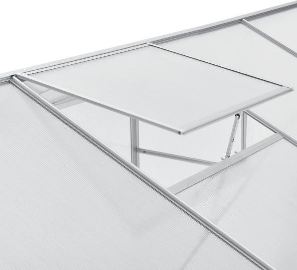 Actual product image Juskys Greenhouse with skylight and foundation