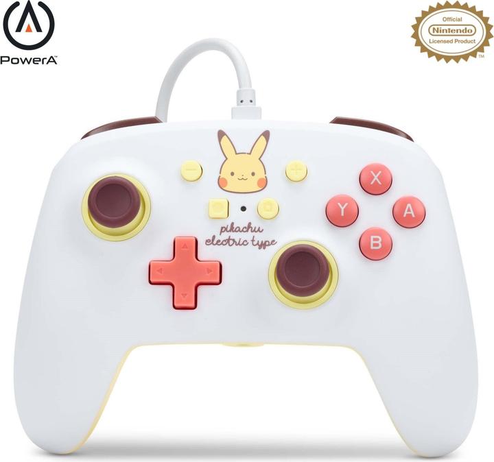 Actual product image PowerA Enhanced Wired Controller for Nintendo Switch - Pikachu Electric Type (Switch)