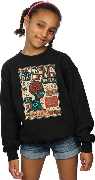Produktbild Big Bang Theory Infographic Poster Sweatshirt Mädchen (152, 158)