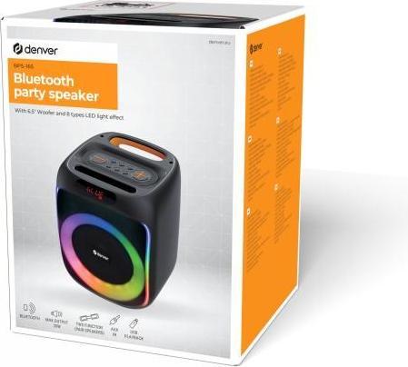Immagine prodotto Denver BPS-165 BT Party Speaker nero (Batteria ricaricabile)