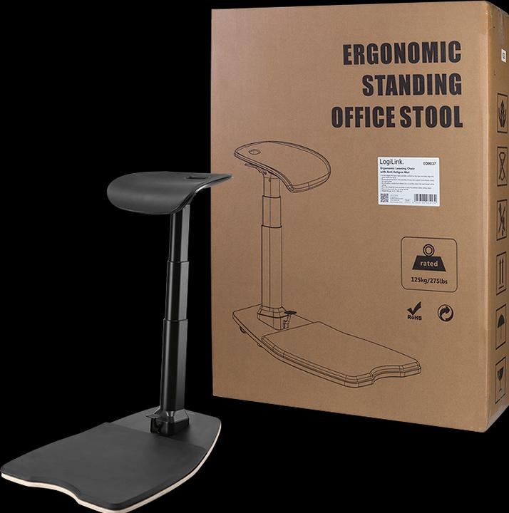 Produktbild LogiLink EO0037 - Ergonomischer Anlehnstuhl Anti-Ermüdungsmatte