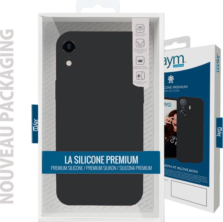 Produktbild Jaym Premium Silikonhülle, Schwarz Series (Apple iPhone 7, Apple iPhone SE (2nd Gen), Apple iPhone SE (3rd Gen))