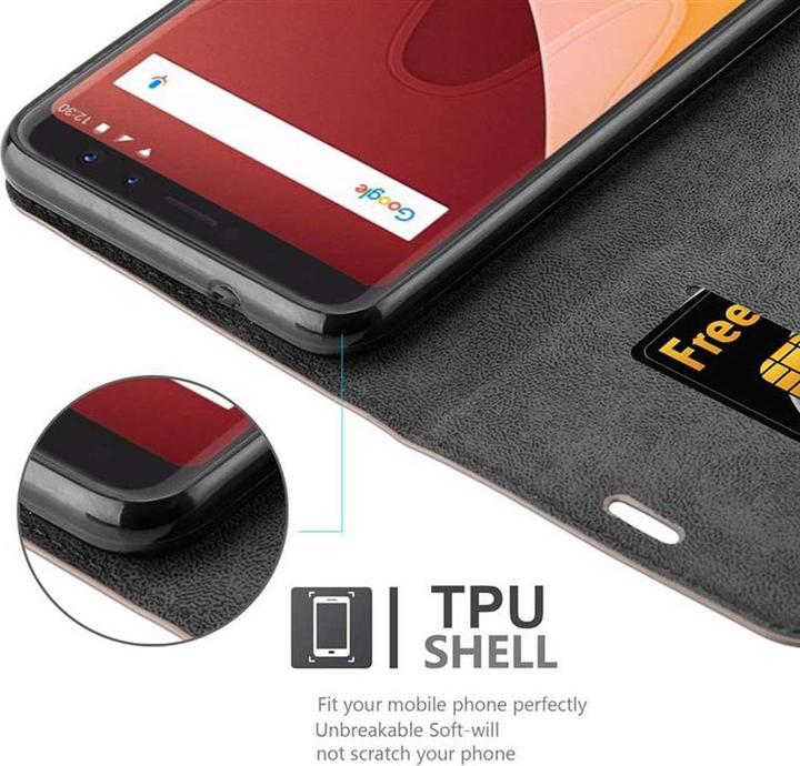 Actual product image Cadorabo Book Invisible Magnet Cover (Wiko View)