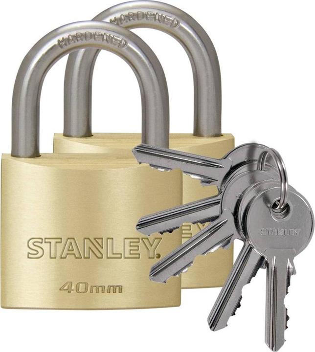Produktbild Stanley Messing-Vorhängeschloss 40mm