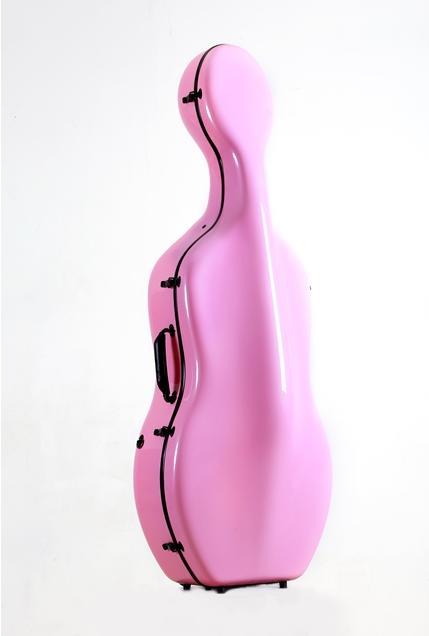JML Cello case 4/4 pink made of polycarbonate (50% carbon) (Cello)