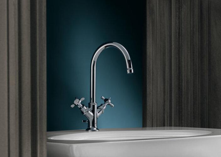 Productafbeelding Axor Tweegreeps WC-mengkraan 160 MONTREUX DN 15 f HWB m ZAG 1 1/4inch chroom