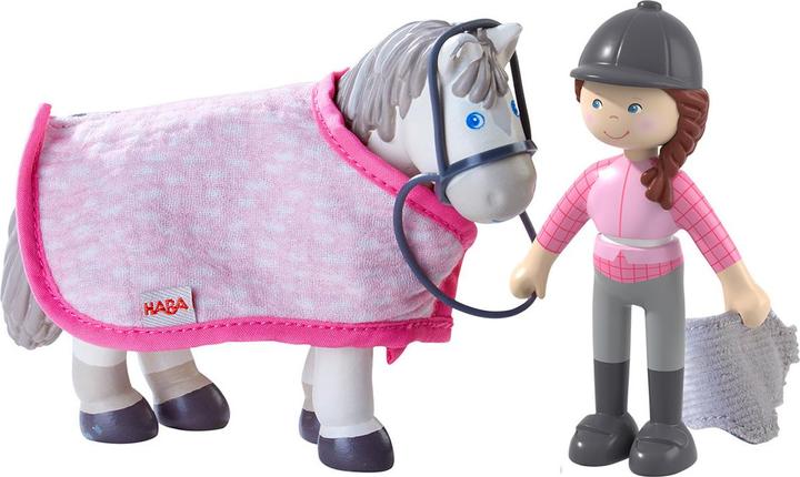 Actual product image Haba Rider Sanya and horse Saphira