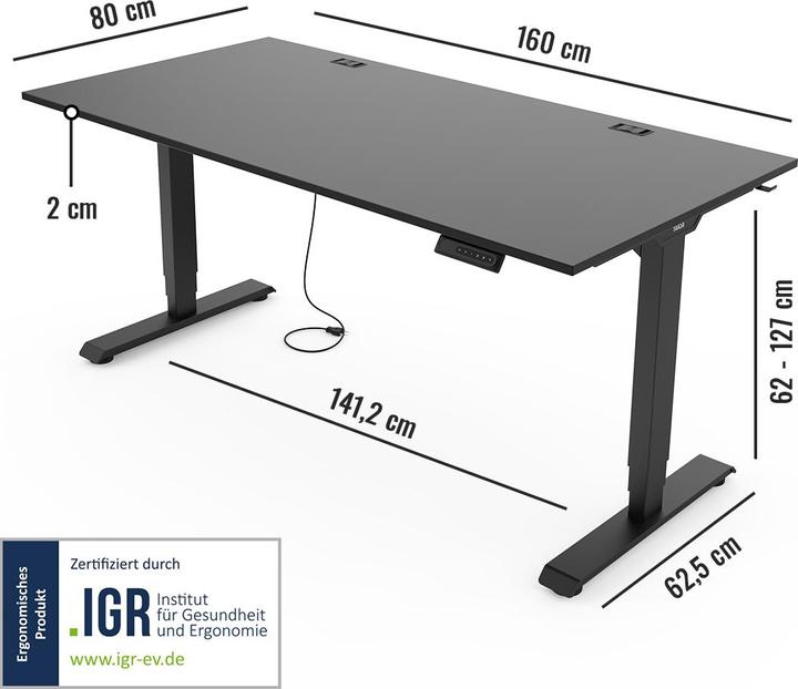 Image du produit Yaasa Desk Essential (160 x 80 cm)