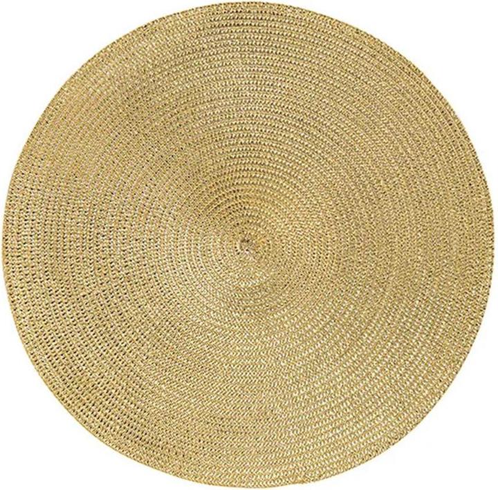 Actual product image G. Wurm Gold plastic placemat Ø38cm