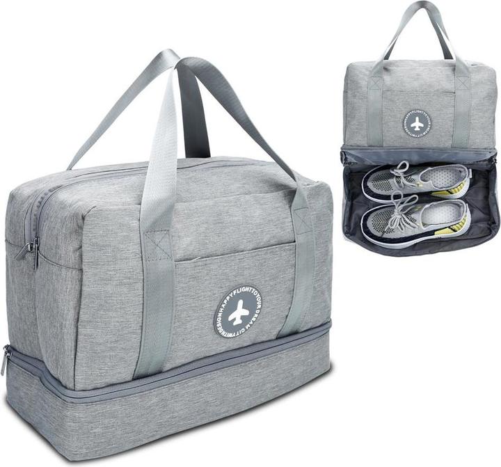 Intirilife Wasserfeste Reisetasche in GRAU