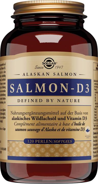 Produktbild Solgar Salmon-D3 Perlen (120 Stück, Kapseln, 465 g)