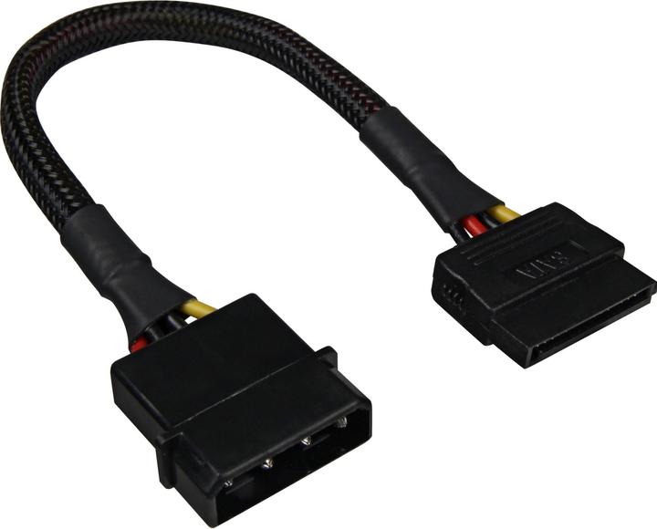 Produktbild Sharkoon SATA Stromadapter Adapter, schwarz, 15cm