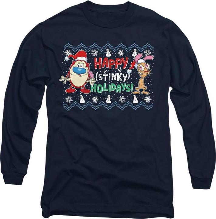 Image du produit Ren & Stimpy - T-shirt HAPPY STINKY HOLIDAYS - Adulte (S)