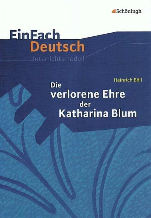 Actual product image Heinrich Böll: Die verlorene Ehre der Katharina Blum (German, Elinor Matt, 2009)