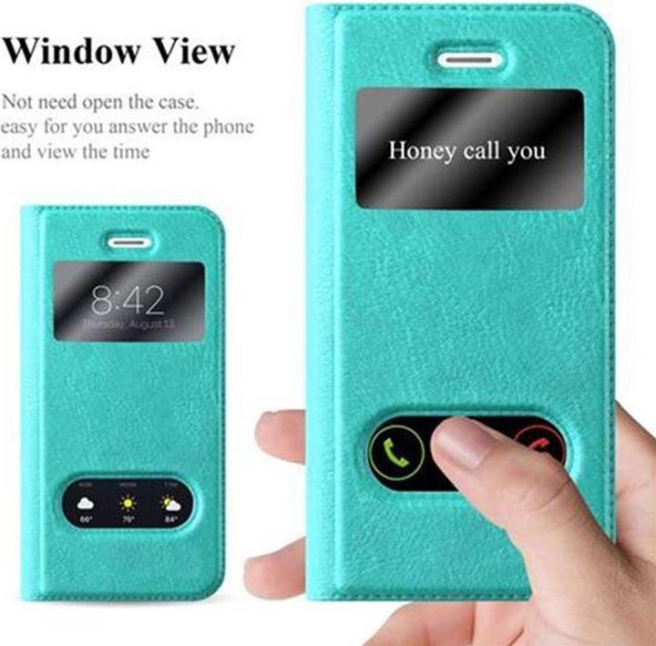 Actual product image Cadorabo Book with View double window cover (Apple iPhone 5)