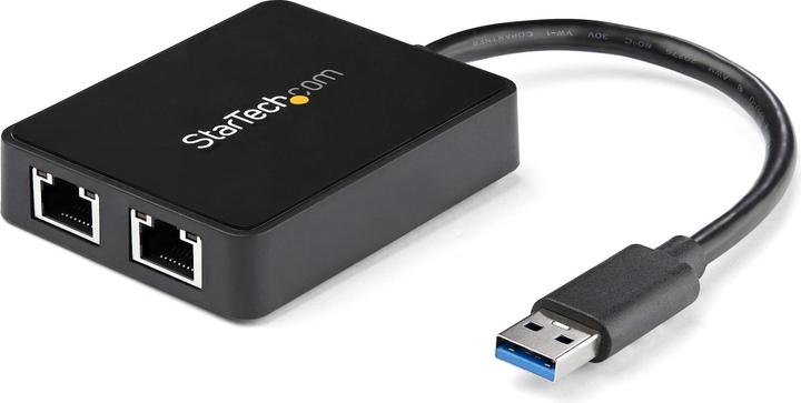 Produktbild StarTech USB 3.0 Dual Port Gigabit Nic (USB, RJ45 Gigabit Ethernet (2x))