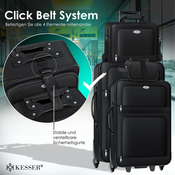 Immagine prodotto Kesser Set di valigie (60 l, Bagaglio a mano (fino a 50 litri), M (50 - 90l), L (90 - 115l))