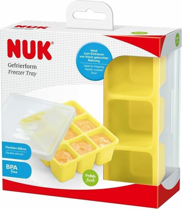 Image du produit NUK Moule de congélation Fresh Foods, pour congeler les aliments pour bébés, neuf portions de 60 ml (0.06 l)