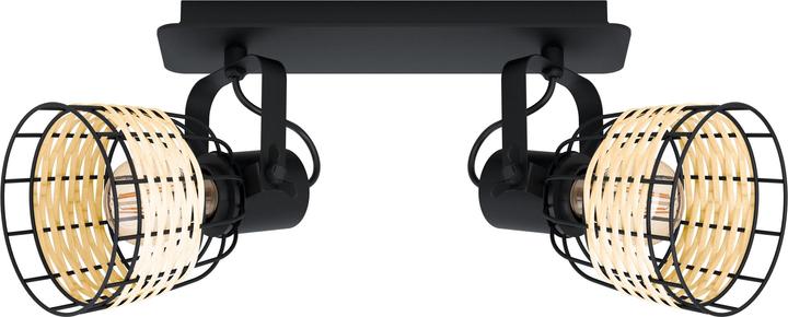 Produktbild EGLO Deckenleuchte ANWICK 1 2x E27 Schwarz/Braun (E27)