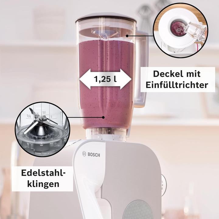 Produktbild Bosch Hausgeräte Mixer-Aufsatz, 1,25 Liter, Kunststoff, MUZ5MX1