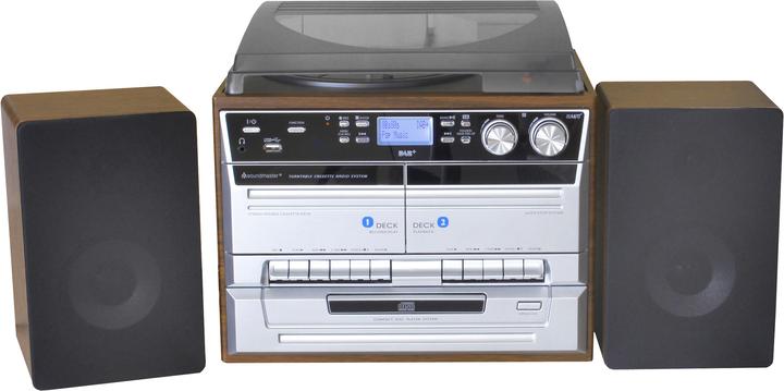 Actual product image Soundmaster MCD5550D (CD player, Tape deck, Record player, Bluetooth, 2x 2.5 W)