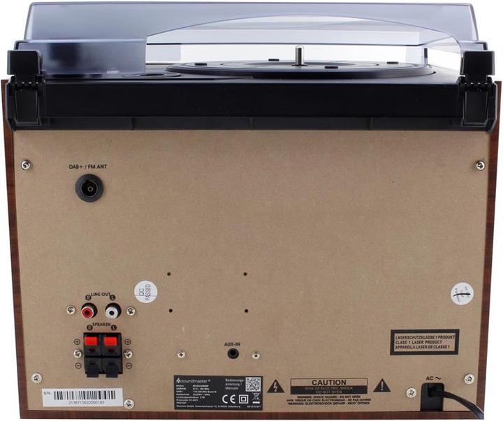 Actual product image Soundmaster MCD5550D (CD player, Tape deck, Record player, Bluetooth, 2x 2.5 W)