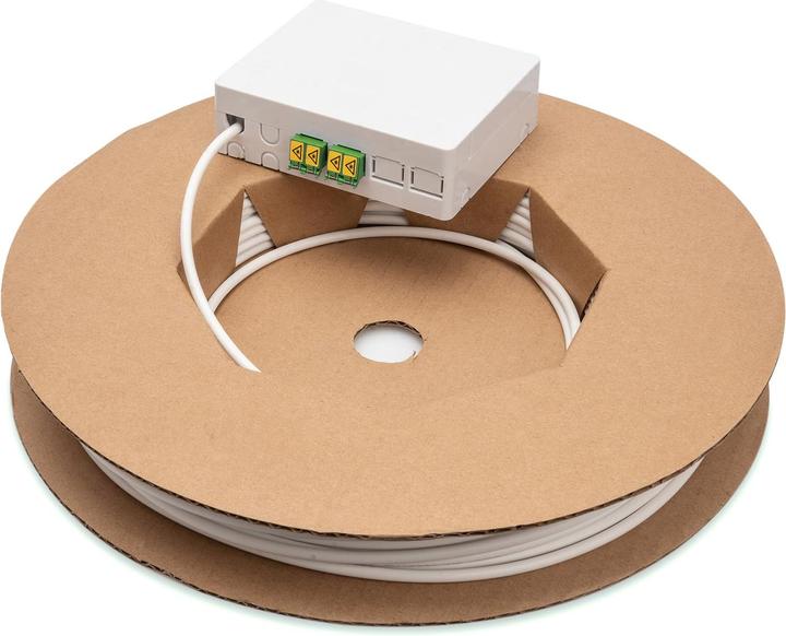 Image du produit Digitus Kit d'installation Fttx LC/APC pré-connecté/4 fibres/50m (S/FTP, CAT6, 50 m)