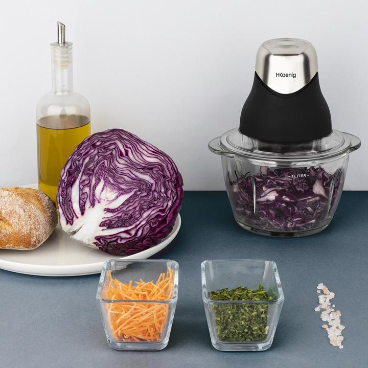 Actual product image H.Koenig Mini electric chopper with 2 bowls (320 W)