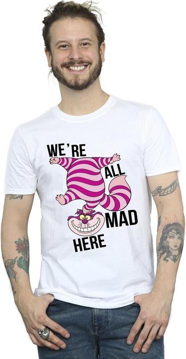 Immagine prodotto Disney Maglietta Uomo Alice Nel Paese Delle Meraviglie Tutti Pazzi Qui (4XL)