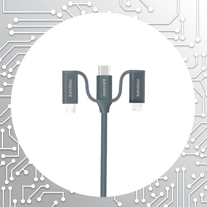 Image du produit ProMate PentaPower Grey 6 en 1 Multicâble