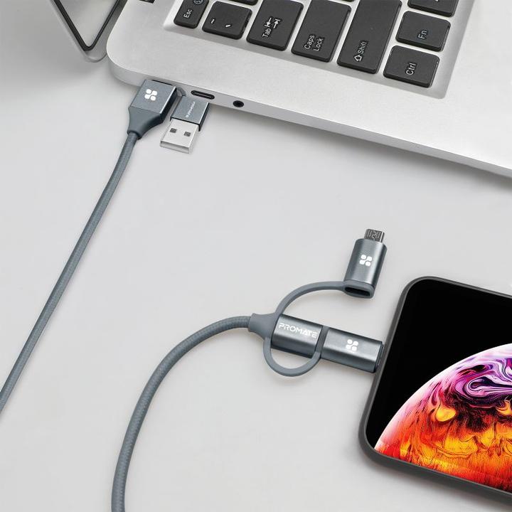 Image du produit ProMate PentaPower Grey 6 en 1 Multicâble