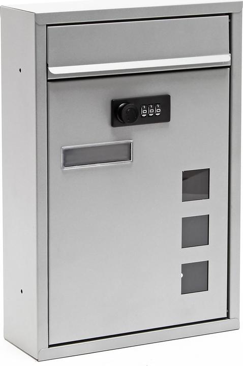 Wiltec Briefkasten 215x320x90mm Postkasten mit Namen Zahlenschloss