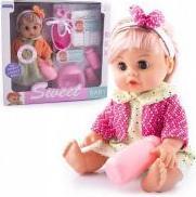 Produktbild PRO Babypuppe mit Haaren, sprechendem und pinkelndem Zubehör