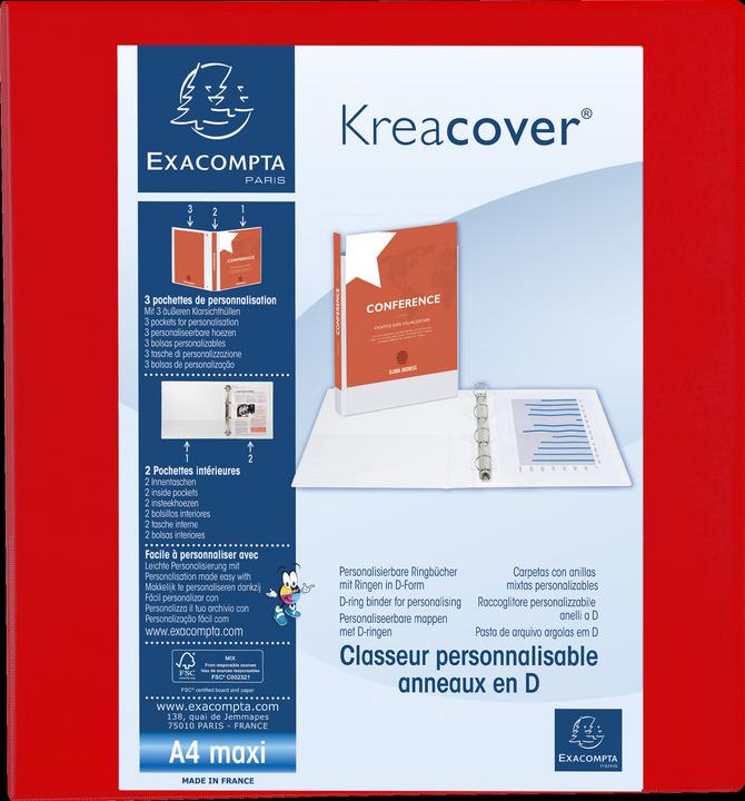 Image du produit Exacompta classeur à anneaux A4+ PVC/PU 4 anneaux 60mm dos 90mm (A4+, 90 mm, 60 pièce(s))