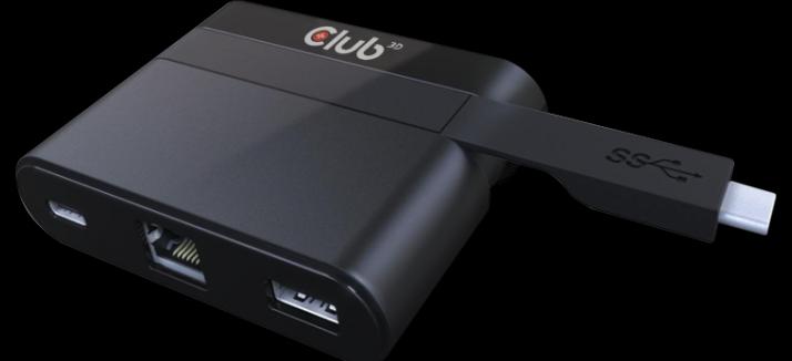 Image du produit Club 3D SenseVision USB Type-C Mini Dock (USB-C, 3 Ports)