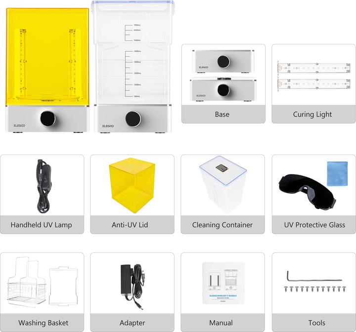 Actual product image Elegoo washing and curing station Mercury XS