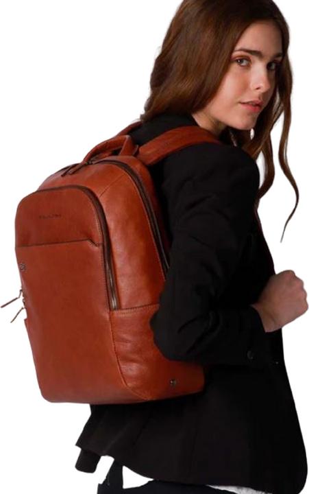Actual product image Piquadro Black Square Laptop Backpack