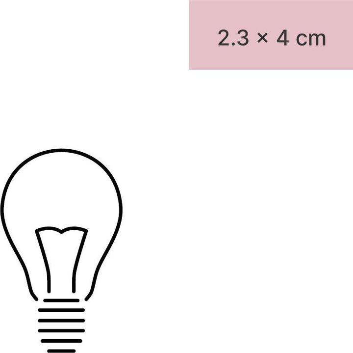 Produktbild minink Temporäres Tattoo – Glühbirne