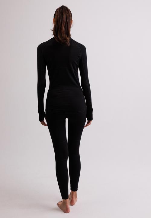 Immagine prodotto Cash-Mere High Performance Kaschmir Sportwäsche Langarm-Shirt mit Stehkragen und Half-Zip (XL)