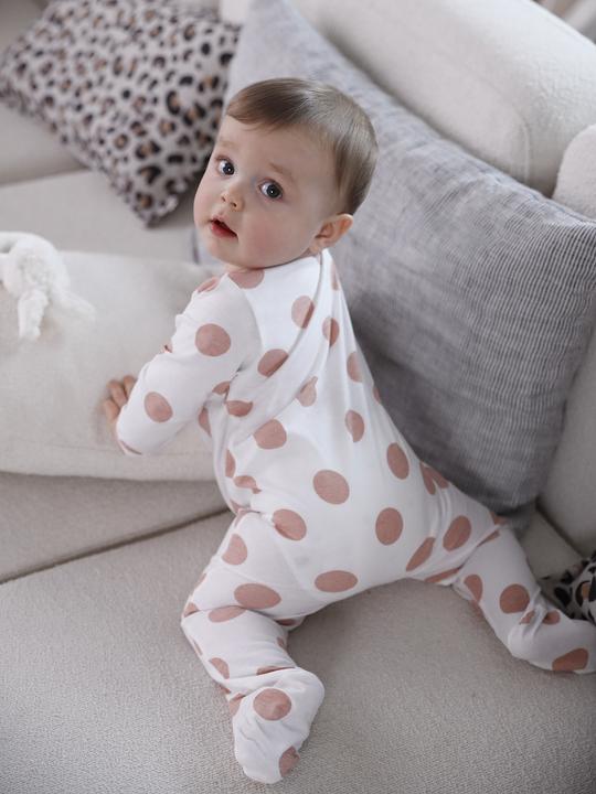 Actual product image Vertbaudet 3er-Pack Baby Strampler mit Reissverschluss BASICS (50)